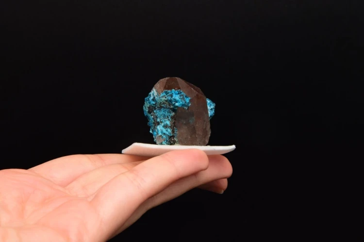 * CHRYZOKOLA PERU Z KRYSZTAŁEM SUROWY WYJĄTKOWY MINERAŁ NR 1 *