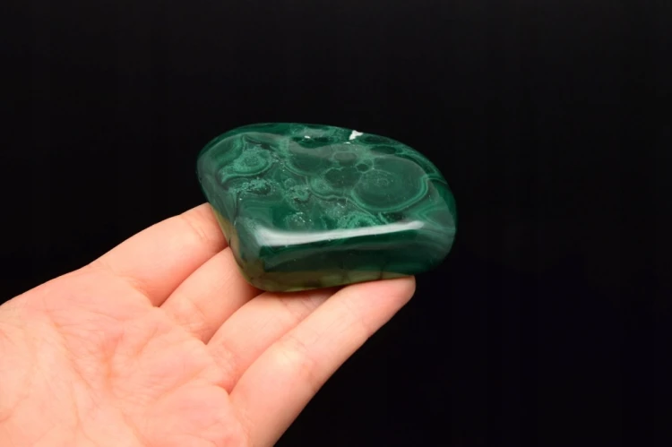 * MALACHIT ZAMBIA PIĘKNY KAMIEŃ NATURALNY SZLIFOWANY OKAZ NR 5 *