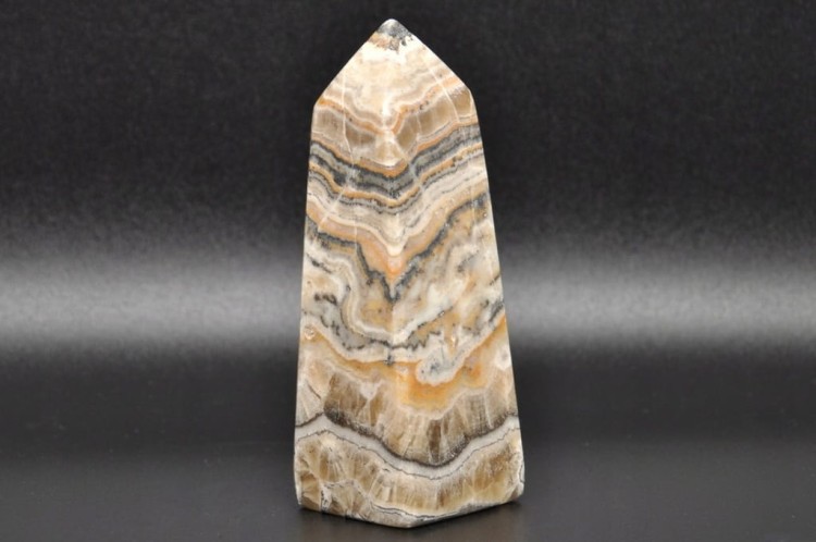 * KALCYT ZEBRA PAKISTAN ŚLICZNY OBELISK WIEŻA CIEKAWY MINERAŁ NR 3 *