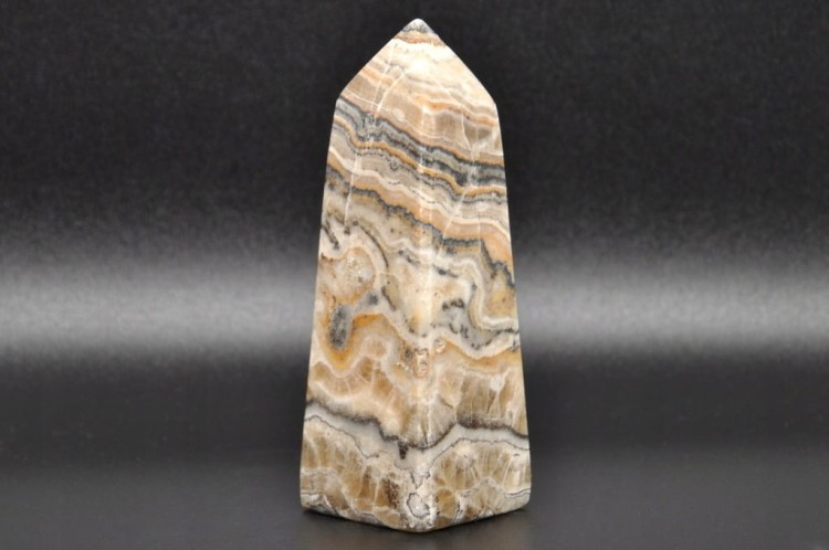 * KALCYT ZEBRA PAKISTAN ŚLICZNY OBELISK WIEŻA CIEKAWY MINERAŁ NR 3 *
