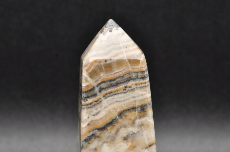 * KALCYT ZEBRA PAKISTAN ŚLICZNY OBELISK WIEŻA CIEKAWY MINERAŁ NR 3 *