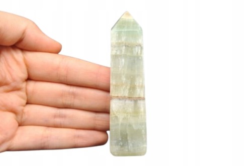 * KALCYT ZIELONY PAKISTAN OBELISK WIEŻA ŚLICZNY OKAZ NA PREZENT NR 1 *