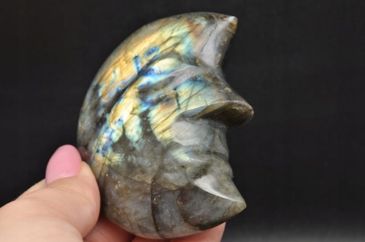 * LABRADORYT MADAGASKAR KSIĘŻYC REWELACYJNY BŁYSK NATURALNY MINERAŁ NR 1 *