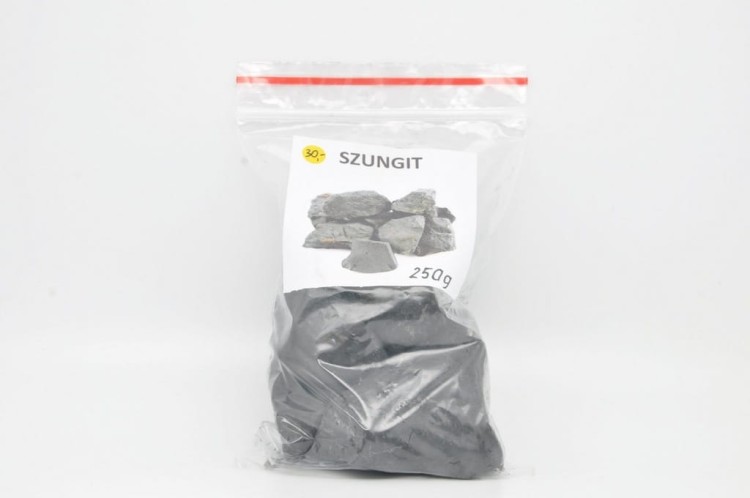 * SZUNGIT ROSJA 250G W WORECZKU RÓŻNEJ WIELKOŚCI MINERAŁY *