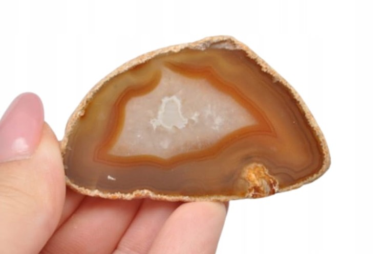* AGAT BRAZYLIA MAŁY UROCZY PLASTER CIEKAWY KSZTAŁT NR 8 *