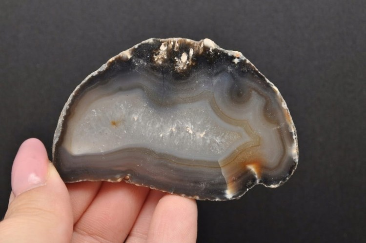 * AGAT BRAZYLIA NATURALNY MINERAŁ PLASTER O ZJAWISKOWYM KOLORZE NR 7 *