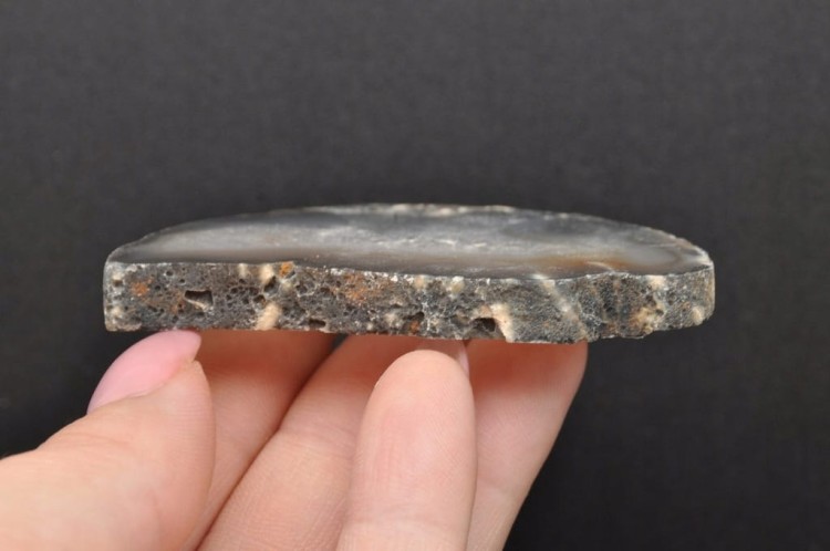 * AGAT BRAZYLIA NATURALNY MINERAŁ PLASTER O ZJAWISKOWYM KOLORZE NR 7 *